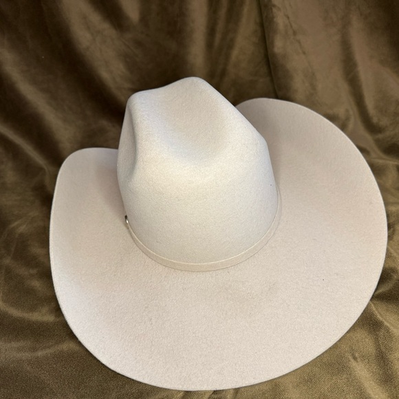 Tombstone Wool Felt Tejana Ivory Size 7 1/8 - Picture 3 of 5